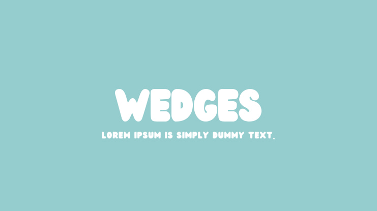 Wedges Font