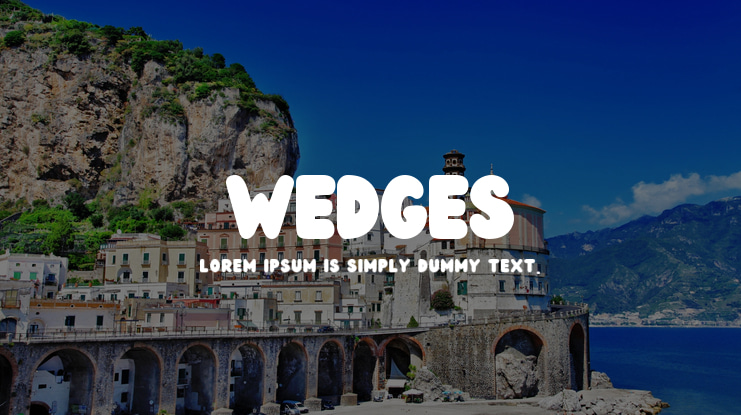 Wedges Font
