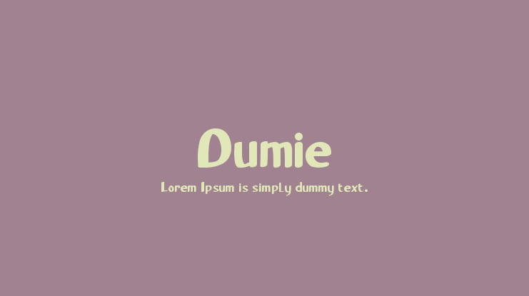 Dumie Font