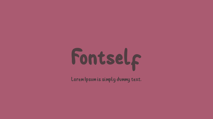 Fontself Font