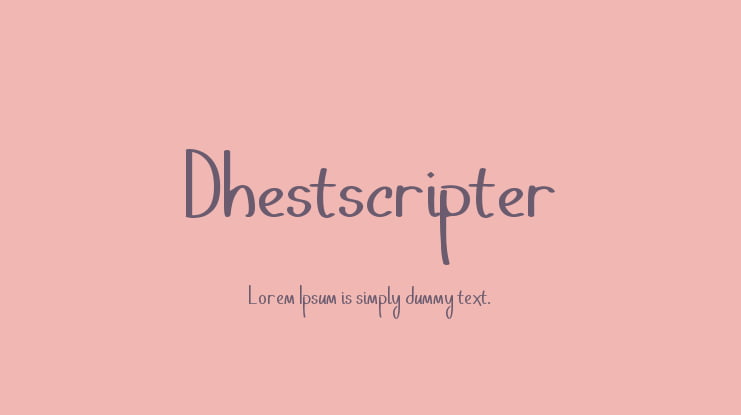 Dhestscripter Font