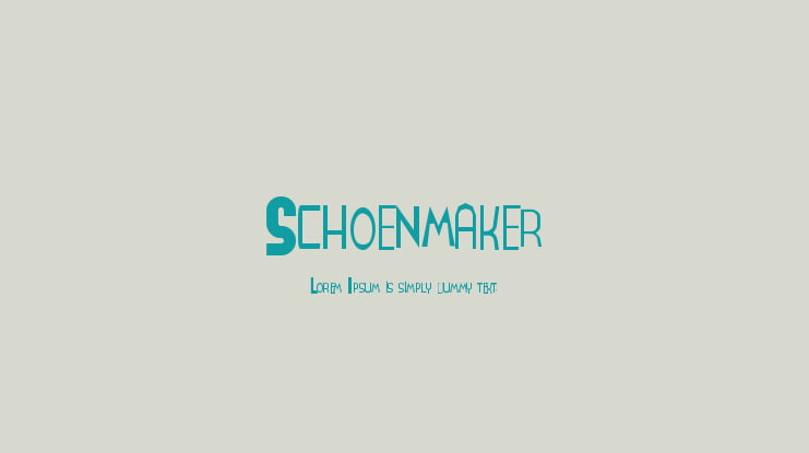 Schoenmaker Font