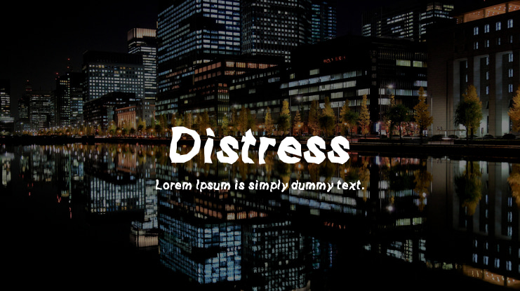 Distress Font