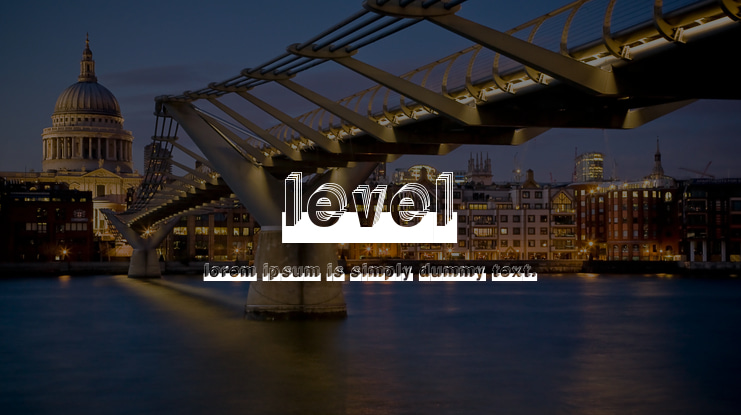 Level Font