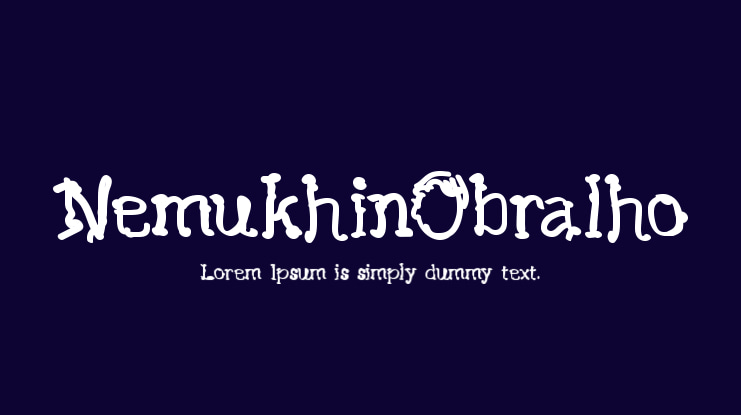 NemukhinObralho Font
