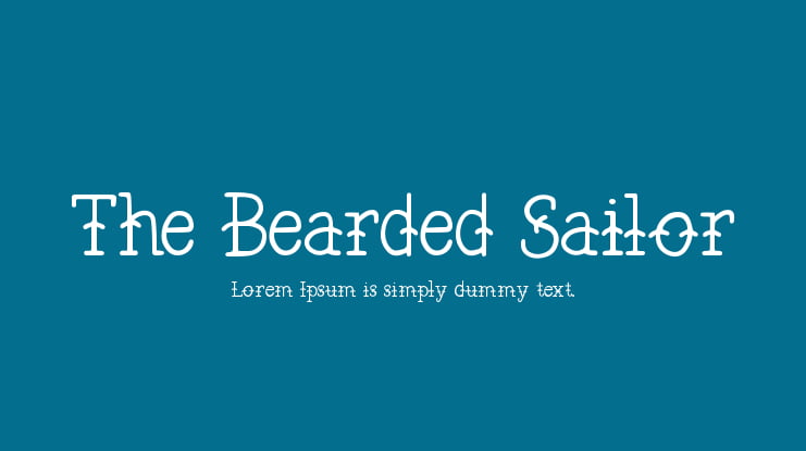 The Bearded Sailor Font Family
