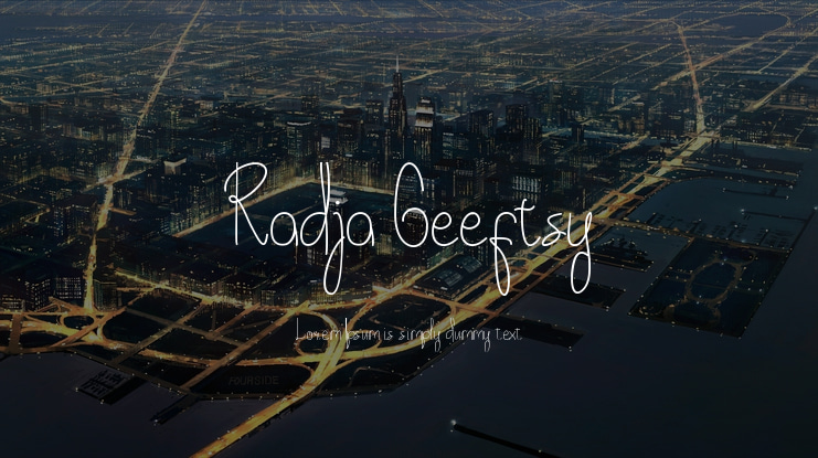 Radja Geeftsy Font