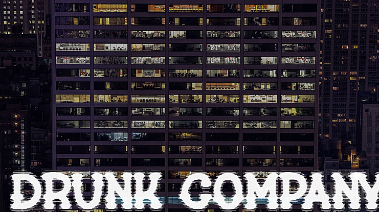 drunk company Font