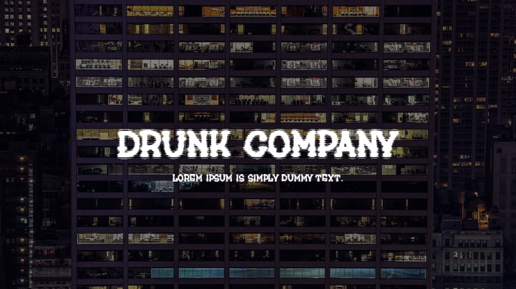 drunk company Font