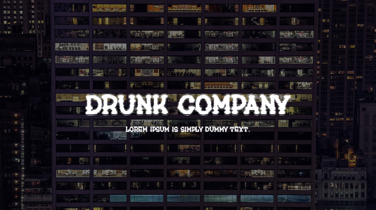 drunk company Font