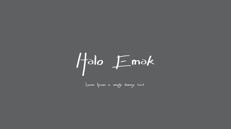 Halo Emak Font