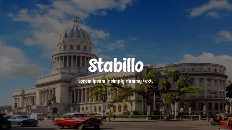 Stabillo Font