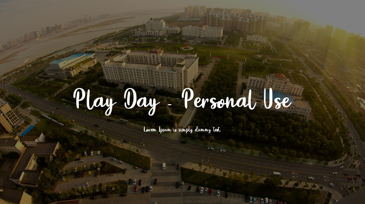 Play Day - Personal Use Font
