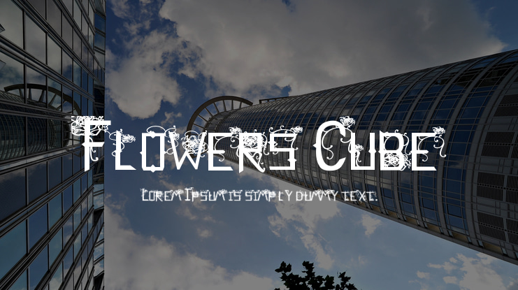 Flowers Cube Font
