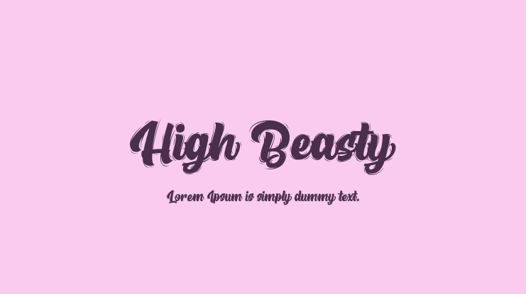 High Beasty Font