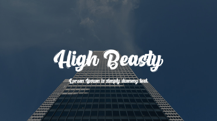 High Beasty Font