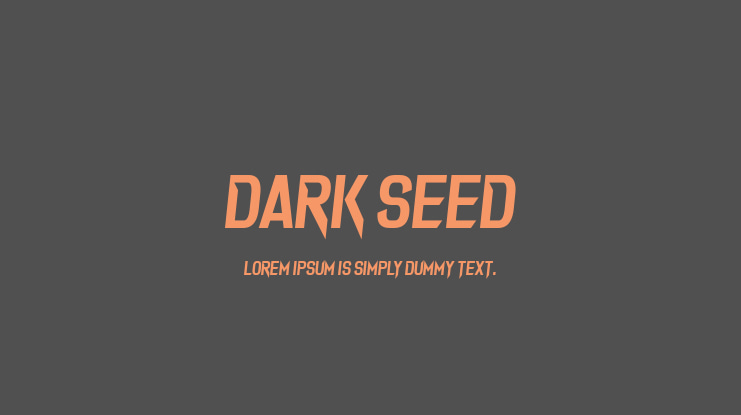 Dark Seed Font