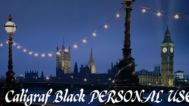 Caligraf Black PERSONAL USE Font Family