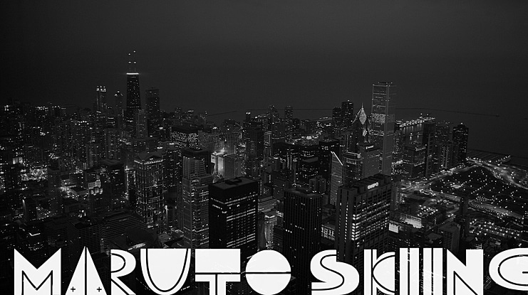 Maruto Skiing Font