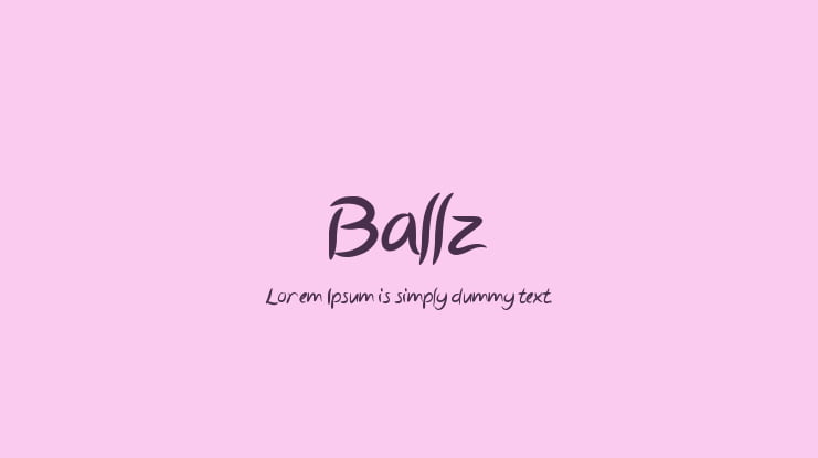 Ballz Font