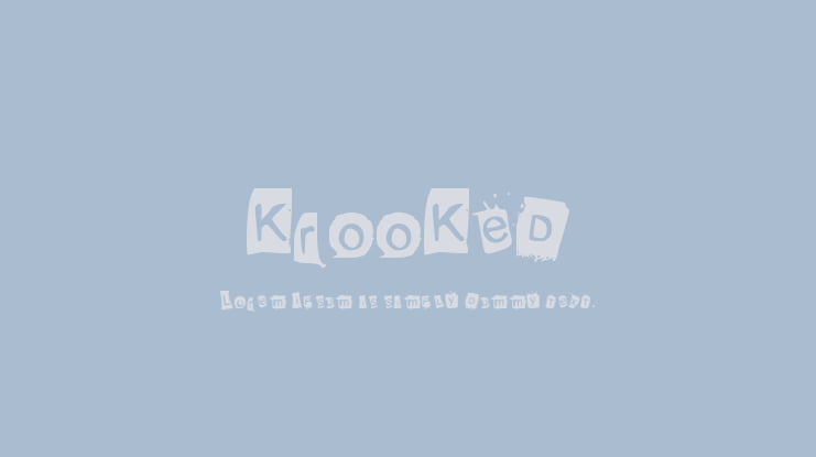KrooKed Font