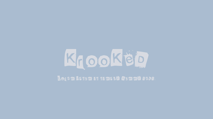KrooKed Font