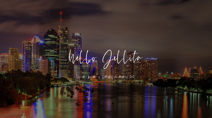 hello Jellita Font