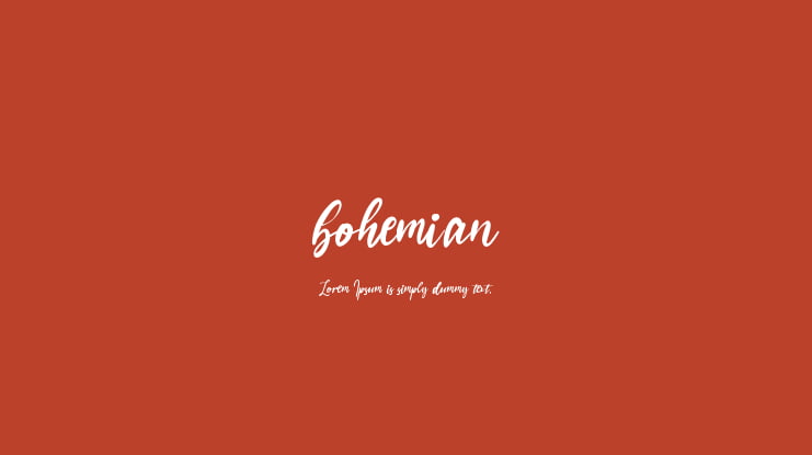 bohemian Font