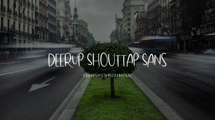 DeerUp Shouttap Sans Font