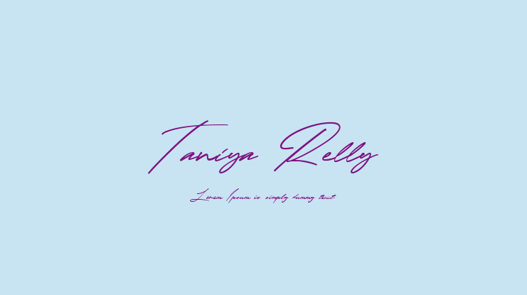 Taniya Relly Font