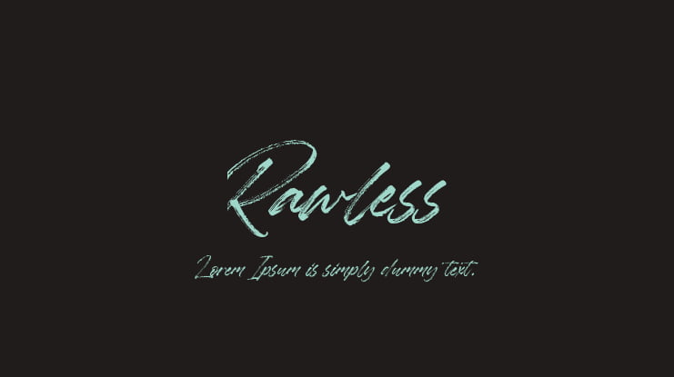 Rawless Font