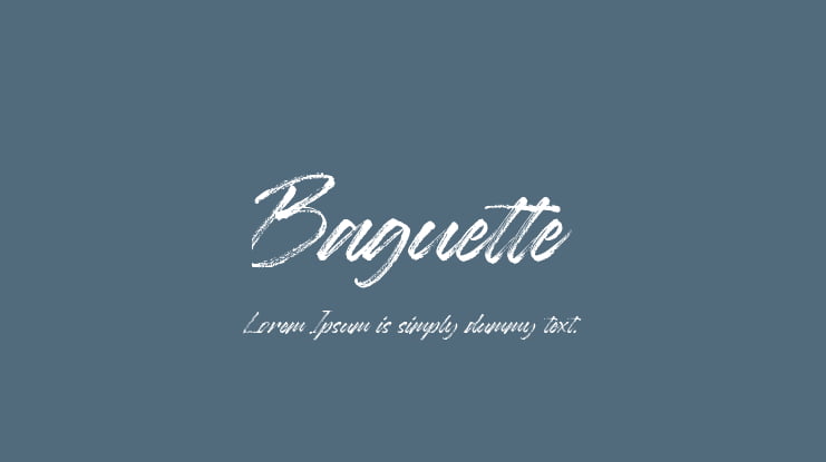 Baguette Font