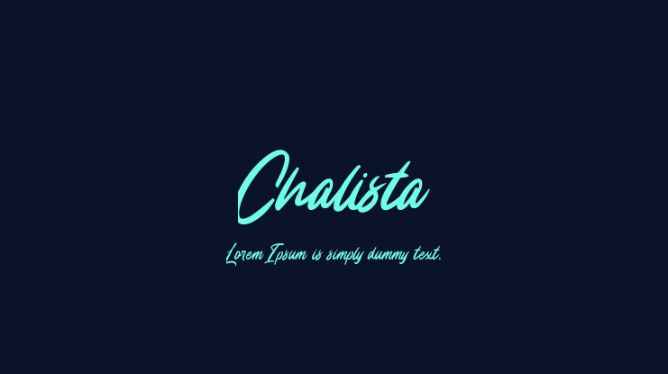 Chalista Font