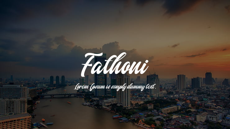 Fathoni Font