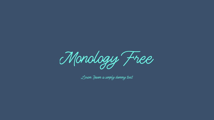 Monology Free Font