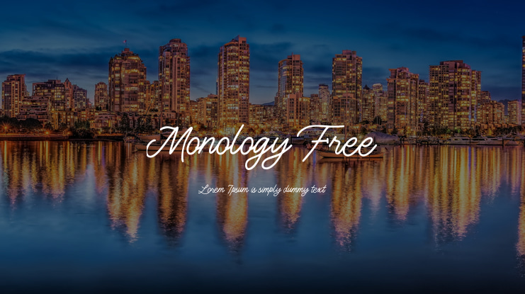 Monology Free Font