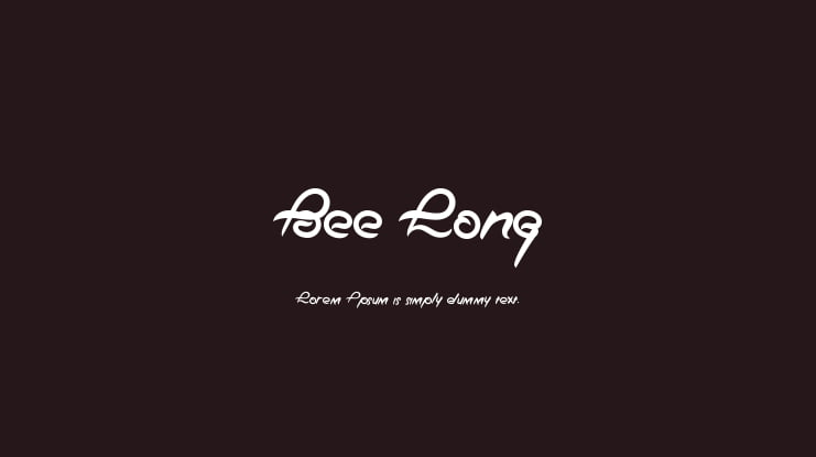 Bee Long Font