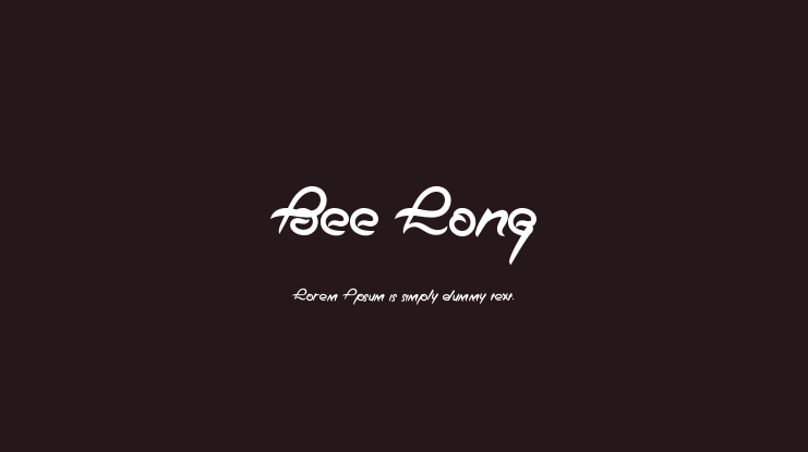 Bee Long Font