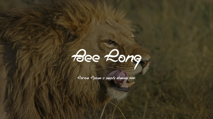Bee Long Font