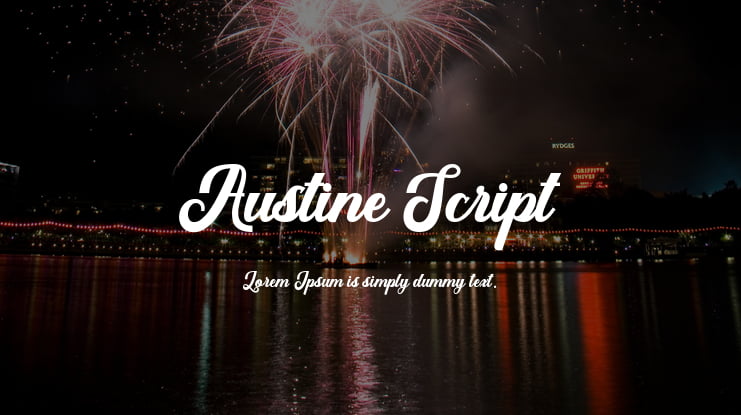 Austine Script Font