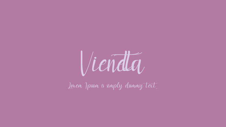 Vienetta Font