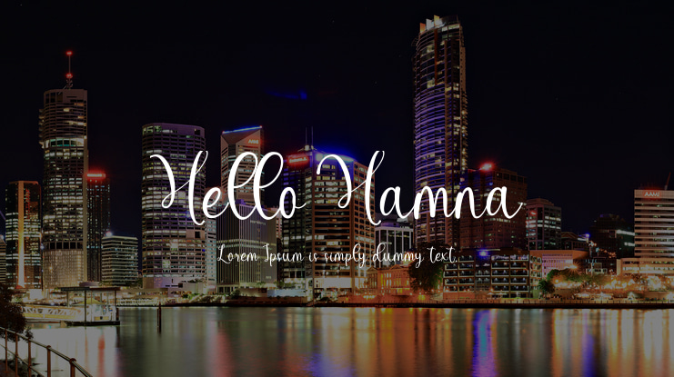 Hello Hamna Font