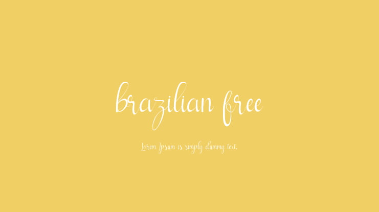 brazilian free Font