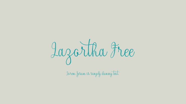 Lazortha Free Font