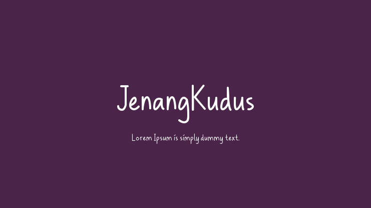JenangKudus Font