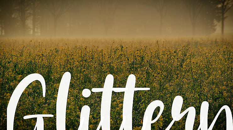 Glittery Font