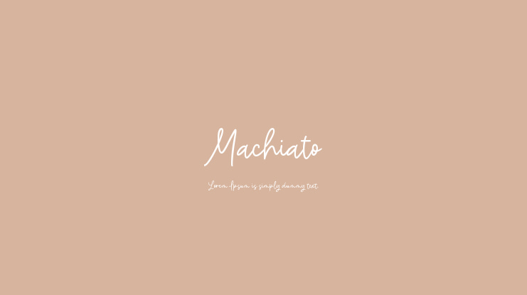 Machiato Font