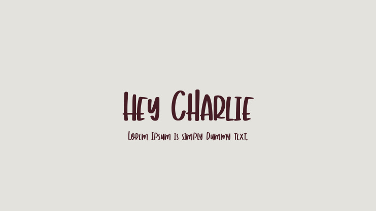 Hey Charlie Font