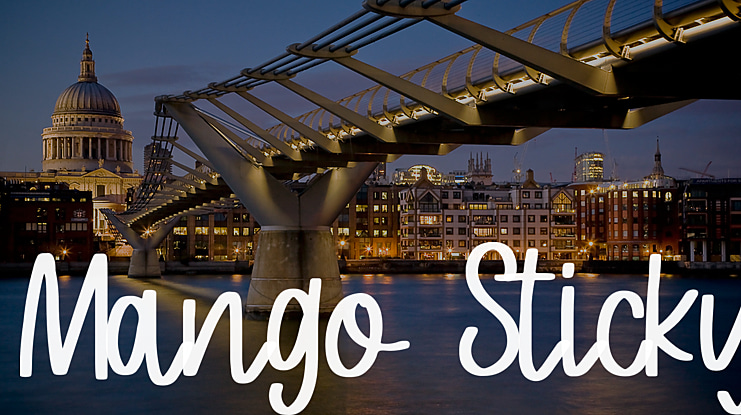 Mango Sticky Font