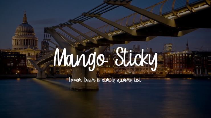 Mango Sticky Font